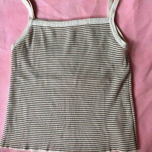 Olive striped cami